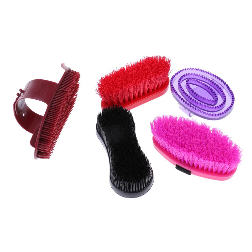 10 Pieces Horse Grooming Kit Equestrian Deluxe Horse Grooming Brush Comb