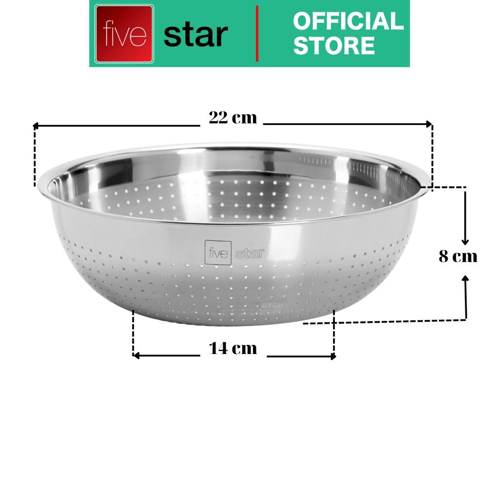 Rổ lưới inox cao cấp Fivestar 22cm / 26cm / 30cm