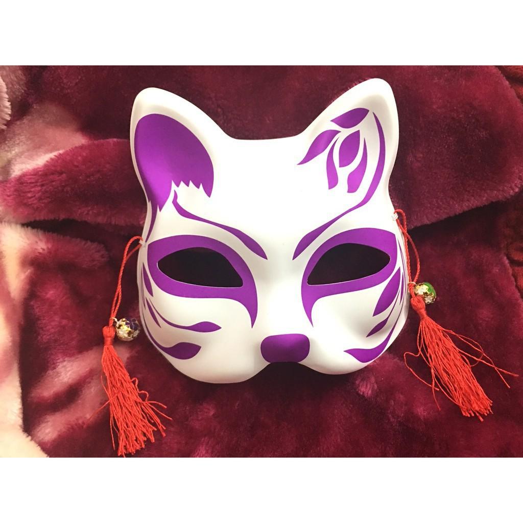 Mặt Nạ MÈO VẼ màu tím- ảnh thật-video thật mã số SP UL6954