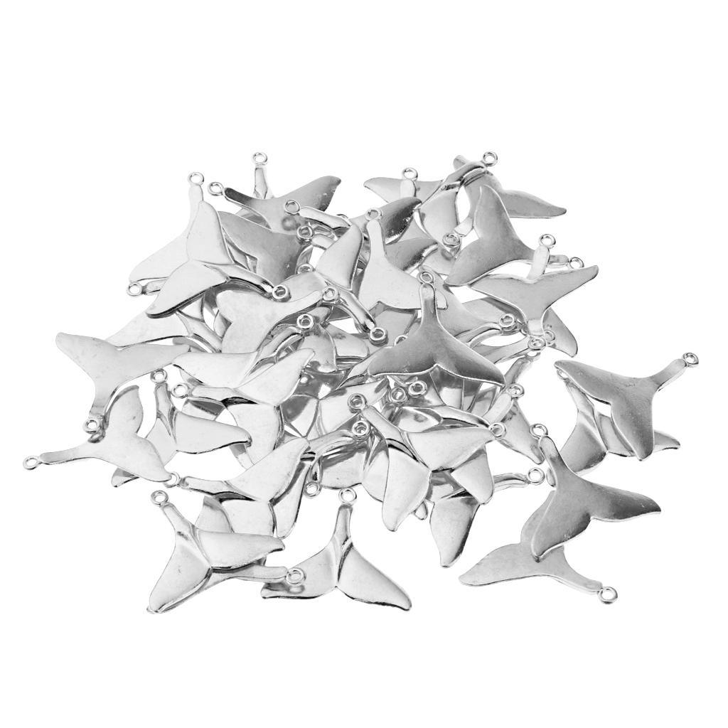 50 Pieces Sea Animal Tail Pendant Findings Bead Crafts