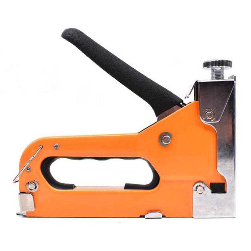Heavy Duty 3 in 1 Hand Staple Gun Tacker Chromed with 600 Staples DIY