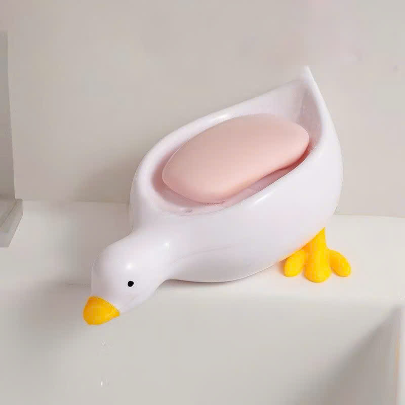 Khay Đựng Xà Bông Hình Vịt Cute, Kệ Đựng Xà Phòng Có Lỗ Thoát Nước Decor Nhà Tắm - HÀNG CHÍNH HÃNG MINIIN