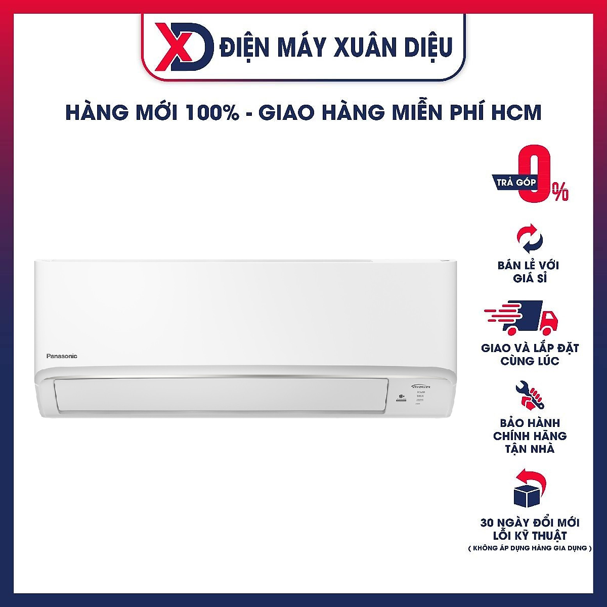 Máy Lạnh Panasonic 2HP 1 Chiều CU/CS-N18XKH-8 - Hàng Chính Hãng - Chỉ GIao HCM