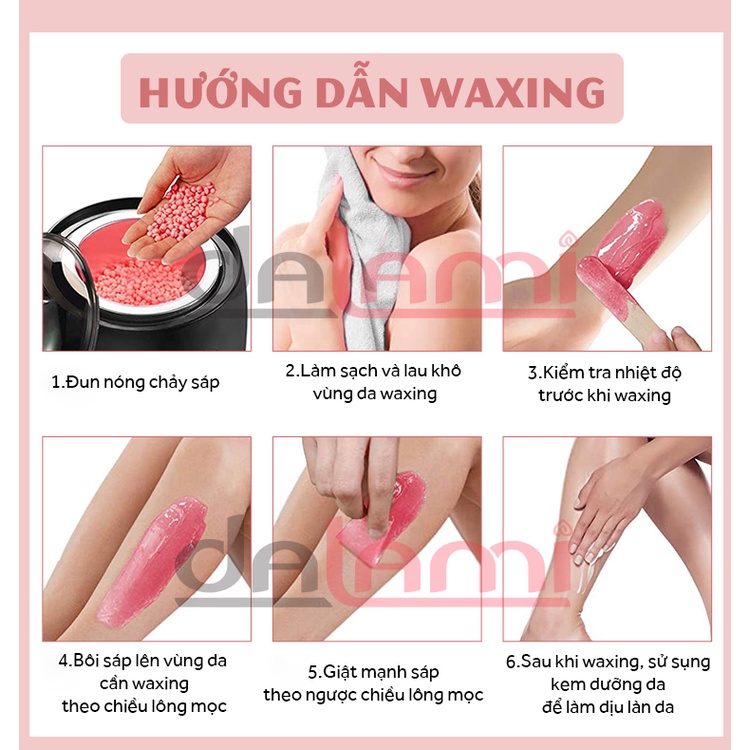 SÁP WAX TẨY LÔNG NÓNG CAO CẤP Lành Tính - Giúp Da Láng Mịn, An Toàn, Không Đau - 100g - Phù hợp mọi loại da, Hiệu quả wax tẩy lông nách, wax tẩy lông vùng kín, bikini, wax lông tại nhà, tẩy da chết