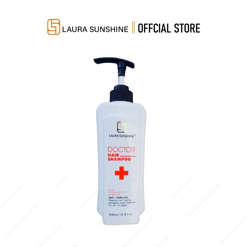 Dầu Gội Kích Thích Mọc Tóc, Giảm Rụng, Khỏe Laura Sunshine Doctor Shampoo Hàn Quốc 500ml - Nhật Kim Anh