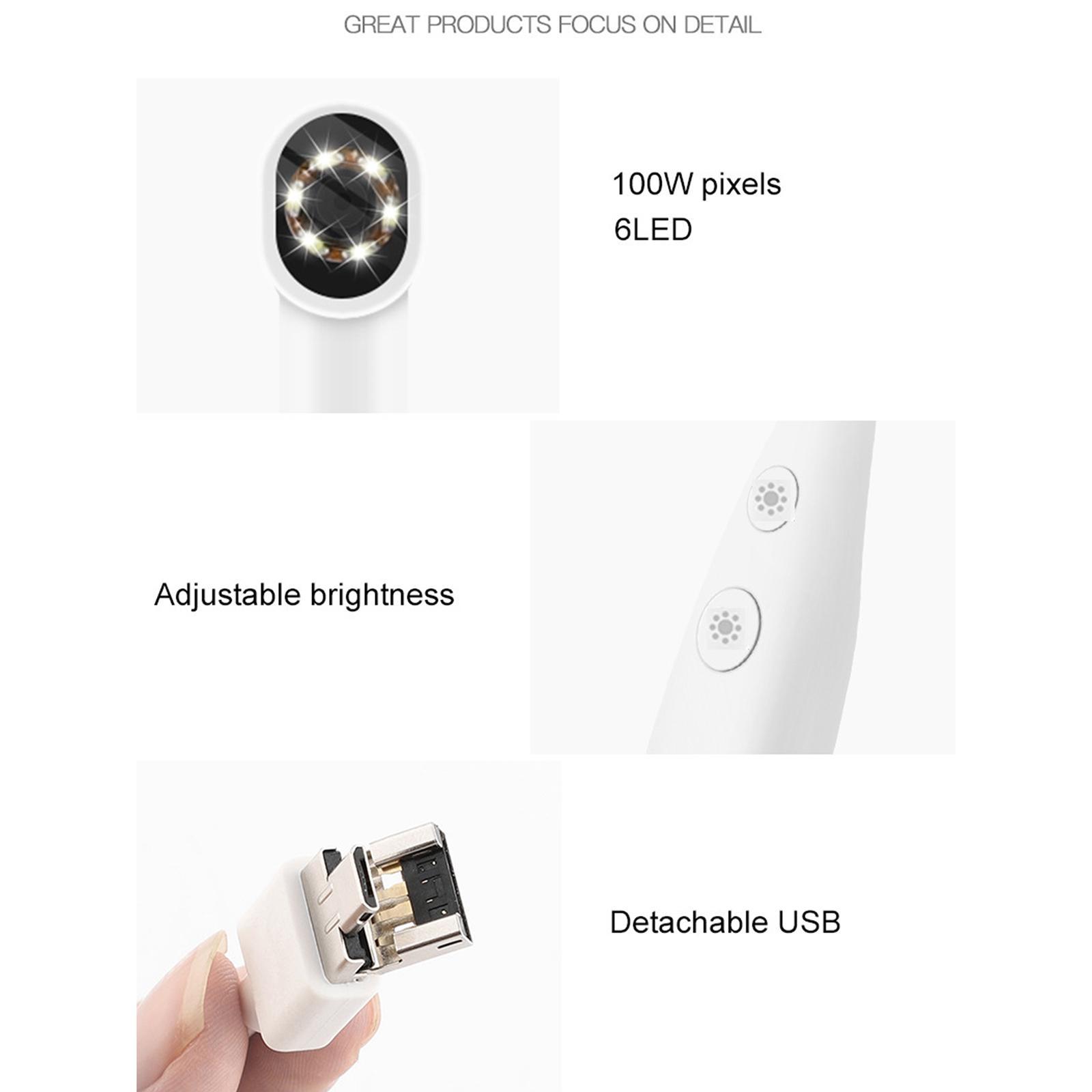 100W  Lens Intraoral  LED Lights Oral Endoscope Detachable USB