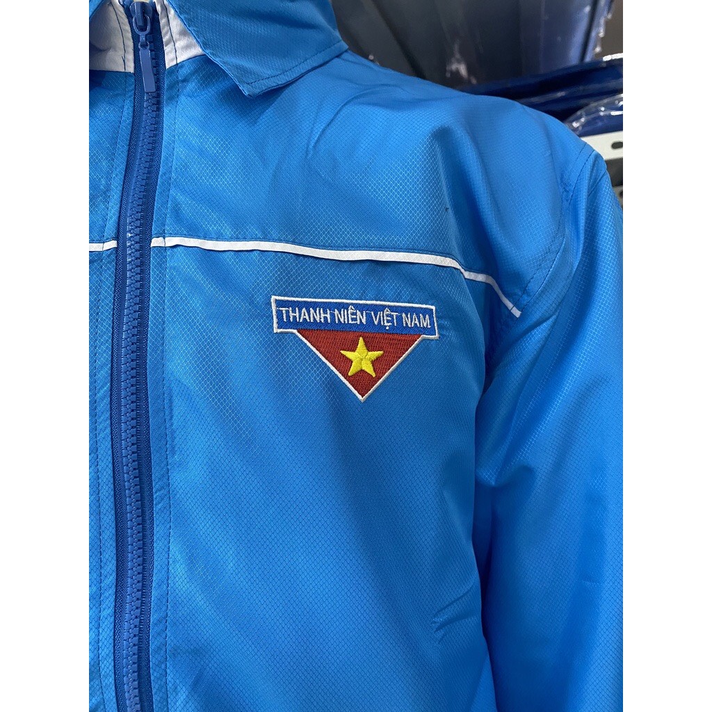 Áo khoác gió đoàn thanh niên cao cấp Ocean Uniform vải da cá, lót lưới bên trong