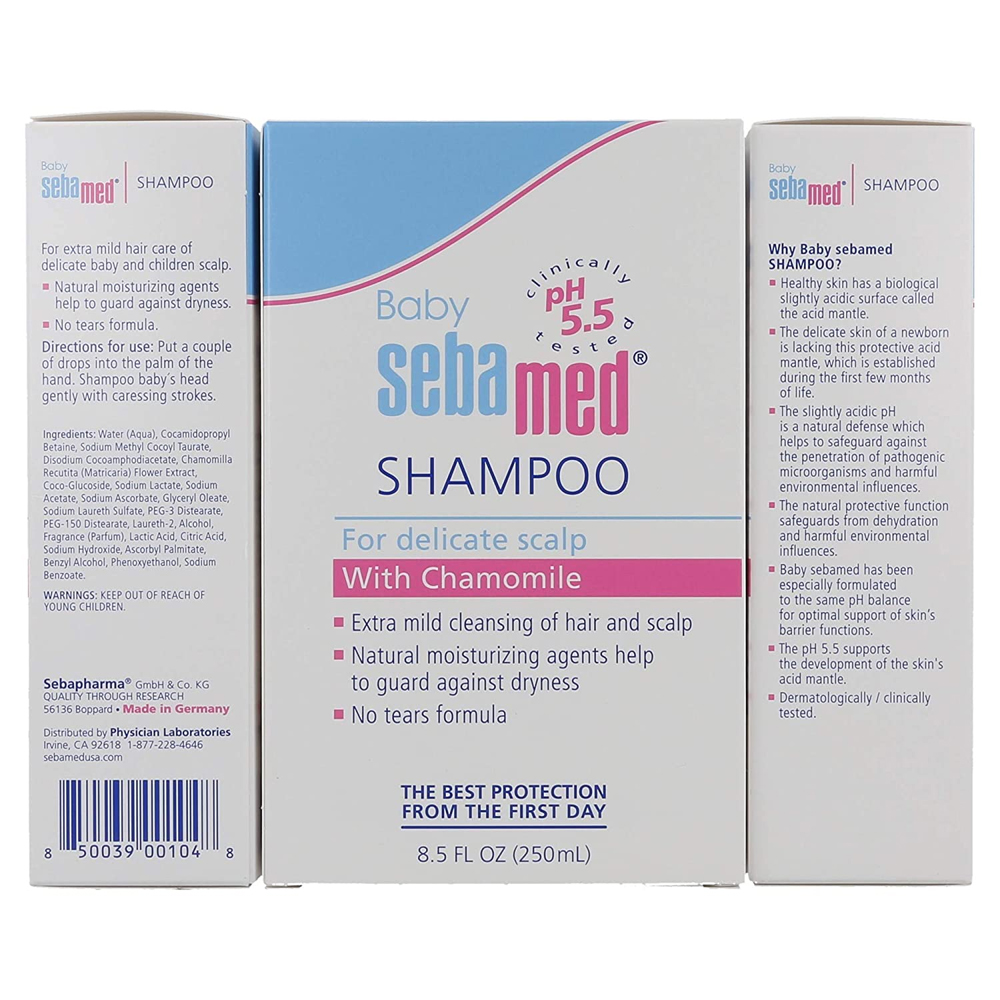 Dầu Gội Trẻ Em Không Cay Mắt Sebamed Baby Shampoo 250ml