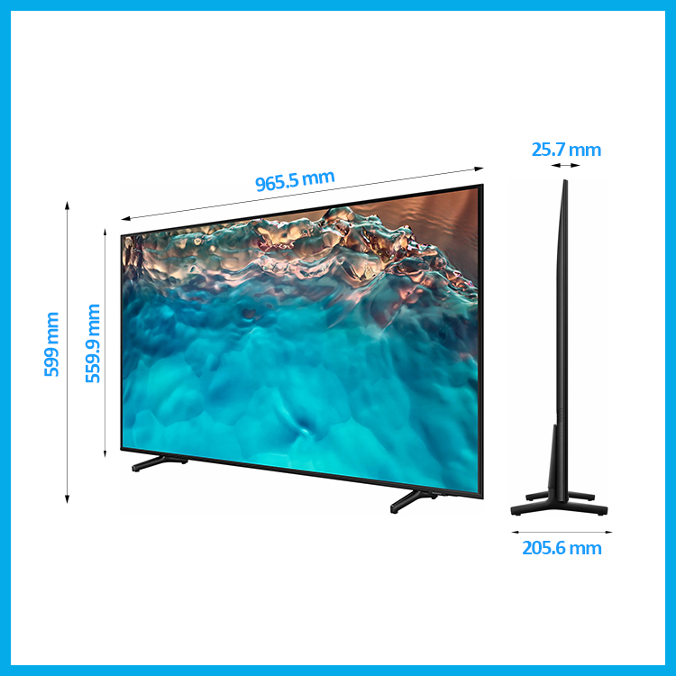 Smart Tivi Crystal Samsung 4K 43 inch UA43BU8000 - Model 2022