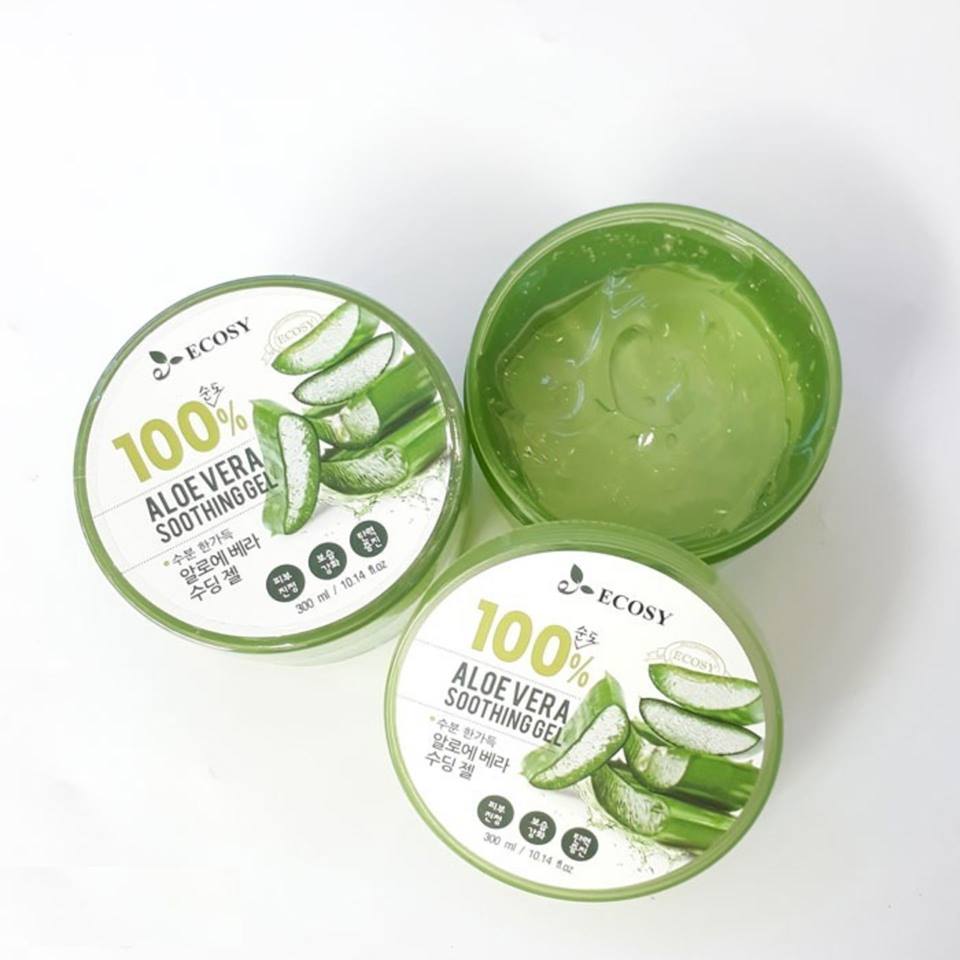 Gel ECOSY 100% Aloe Vera Lô Hội Dưỡng Ẩm Cho Da 300ml