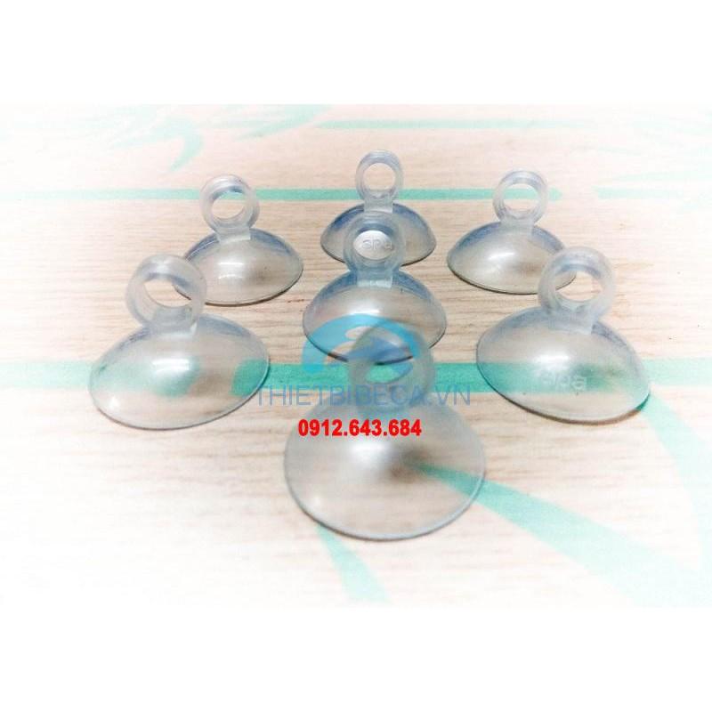 Bộ 10 chiếc hít kính cố định dây sủi cho bể cá,Núm silicol hít kính, miếng nhựa hít kính, kệ kính