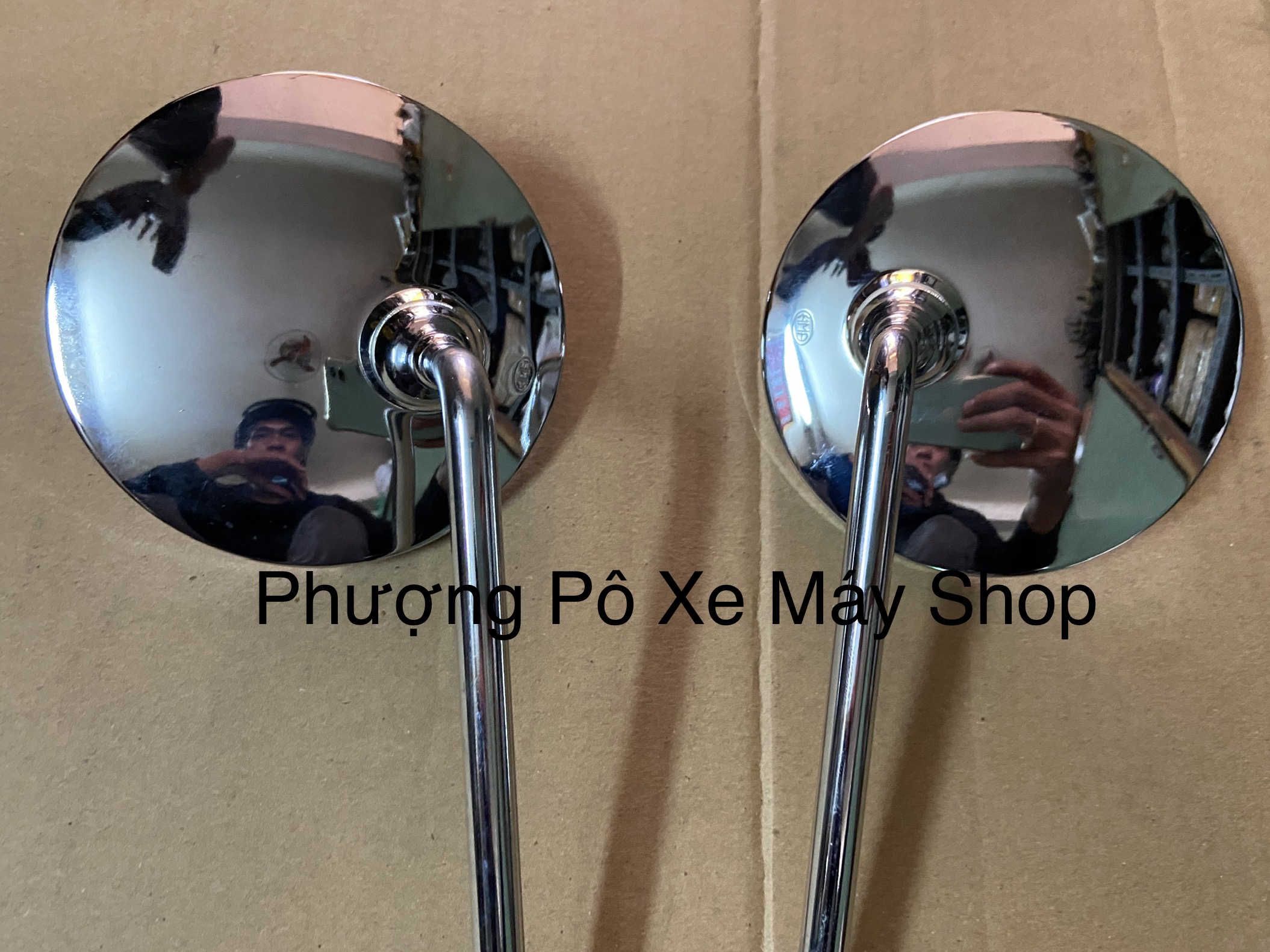 Kính chiếu hậu tròn din cho Cup đời mới & 67