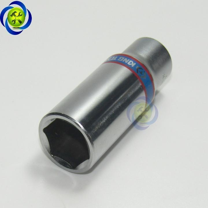 Tuýp 17mm loại 3/8 dài 63mm có 6 cạnh màu trắng Kingtony 323517M
