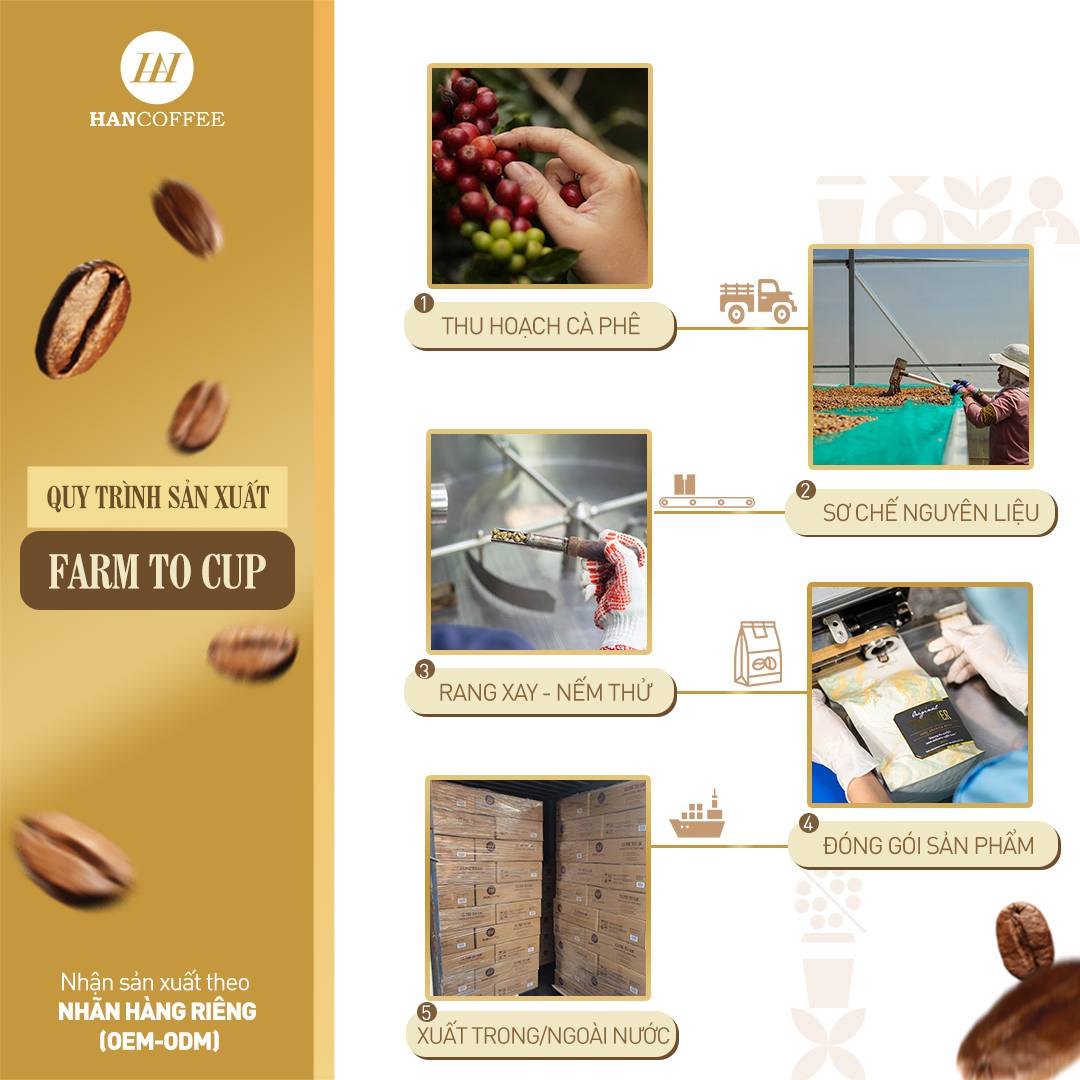 Cà Phê Original Pour Over HANCOFFEE Cao Cấp Nguyên Chất Hương Trái Cây Vị Chua Ngọt Hoa Quả Túi 500g - HN100AH2