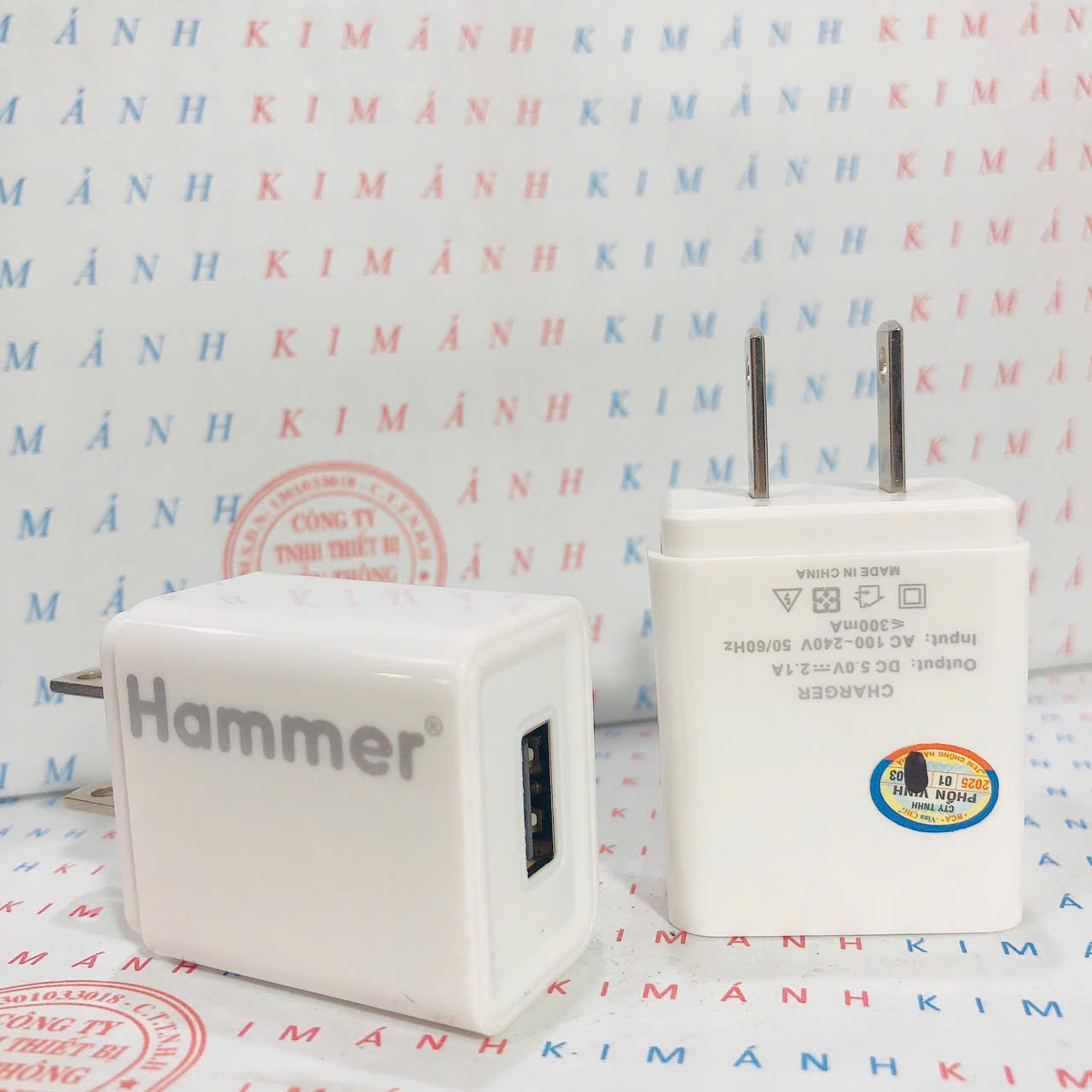 Củ sạc Ham merr dòng điện chuẩn 2.1A cổng USB, Check Qr kiểm tra hàng chính hãng bảo hành 12 tháng