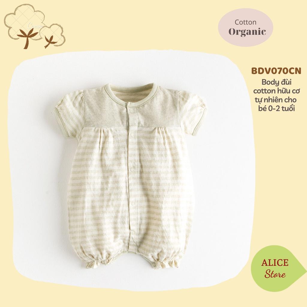 Quần áo sơ sinh 0-2 tuổi 100% COTTON HỮU CƠ TỰ NHIÊN không chất tẩy nhuộm, romper mùa hè bo gấu cho bé mẫu mới 2022