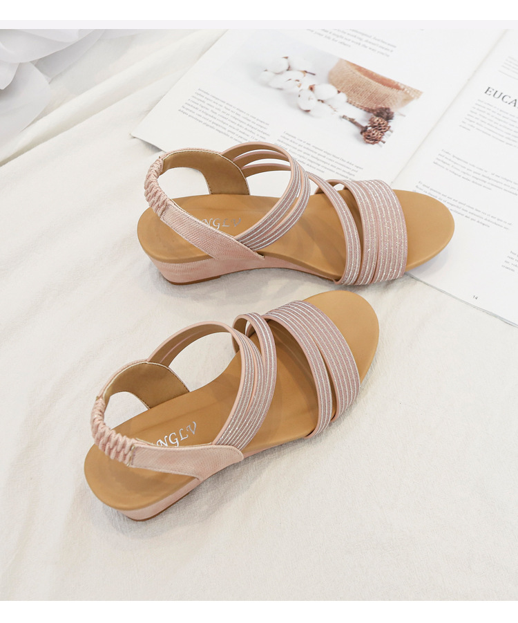 Giày quai ngang nữ giày sandals nữ dép quai hậu nữ cao 5 cm - 1418-438 