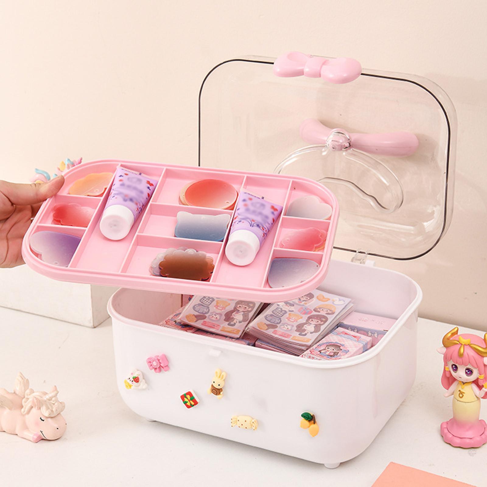 Children Hair Accessories Storage Box Jewelry Organizer Container Hair Accessory Organizer for Hair Clips Necklaces Bracelets