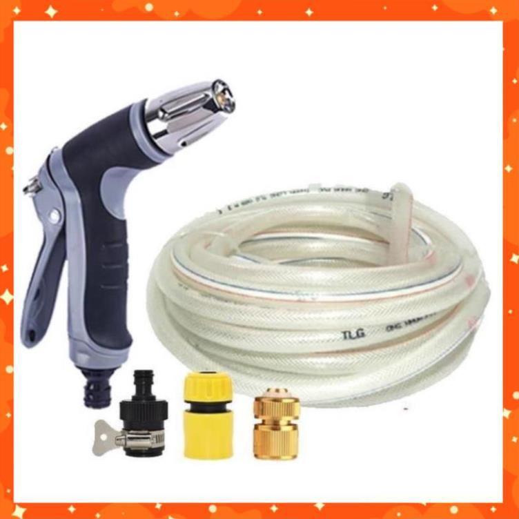 Bộ dây và vòi xịt rửa xe tưới cây tăng áp 3-5M 206817