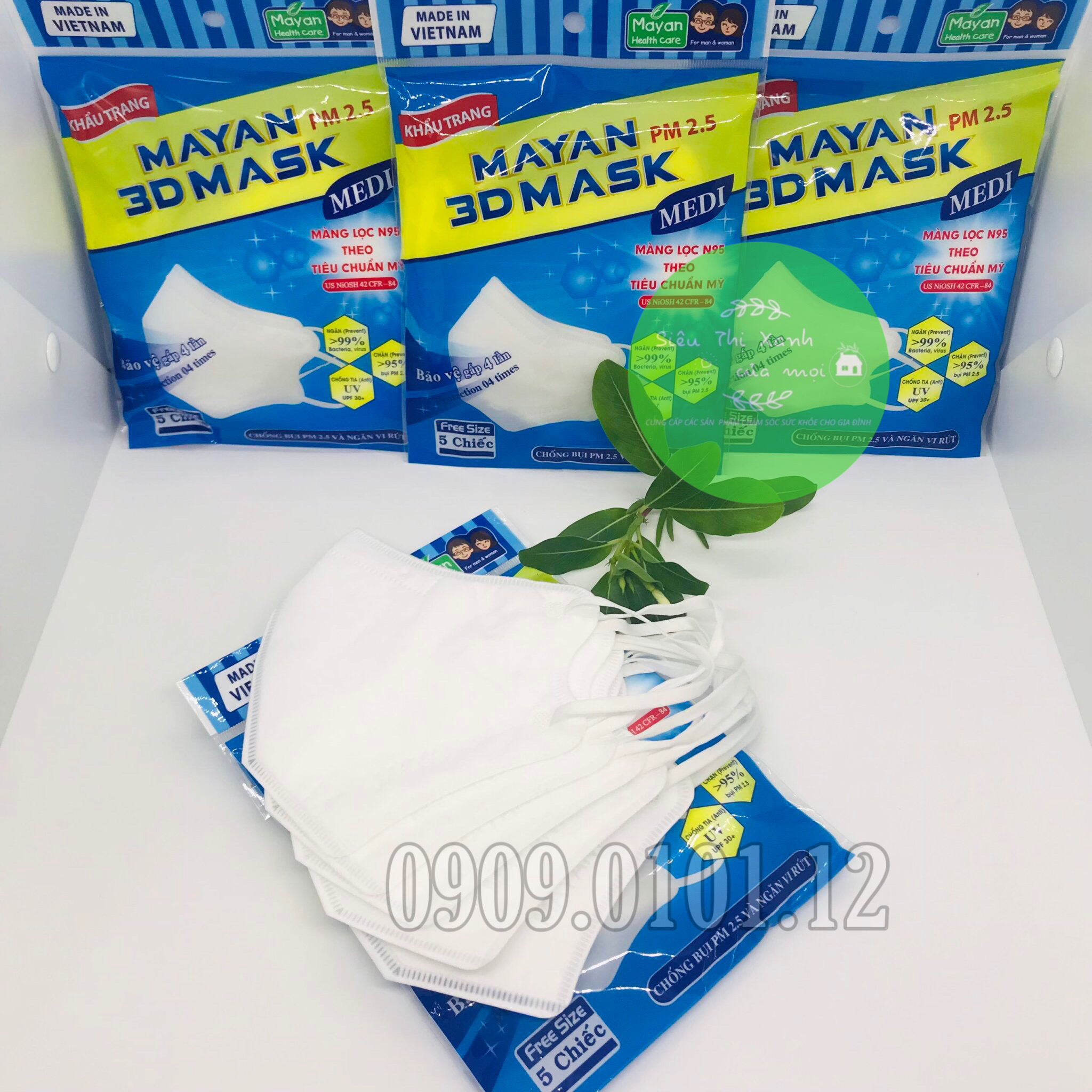 Khẩu Trang 3D Người Lớn Cao Cấp