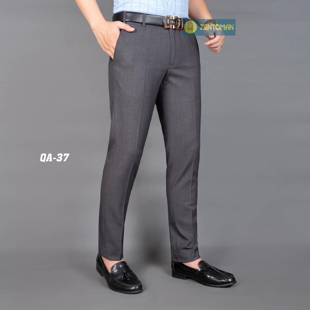 Quần âu nam ZENTOMAN cao cấp Hàn Quốc chống nhăn co giãn nhẹ ống suông không bai xù QA37