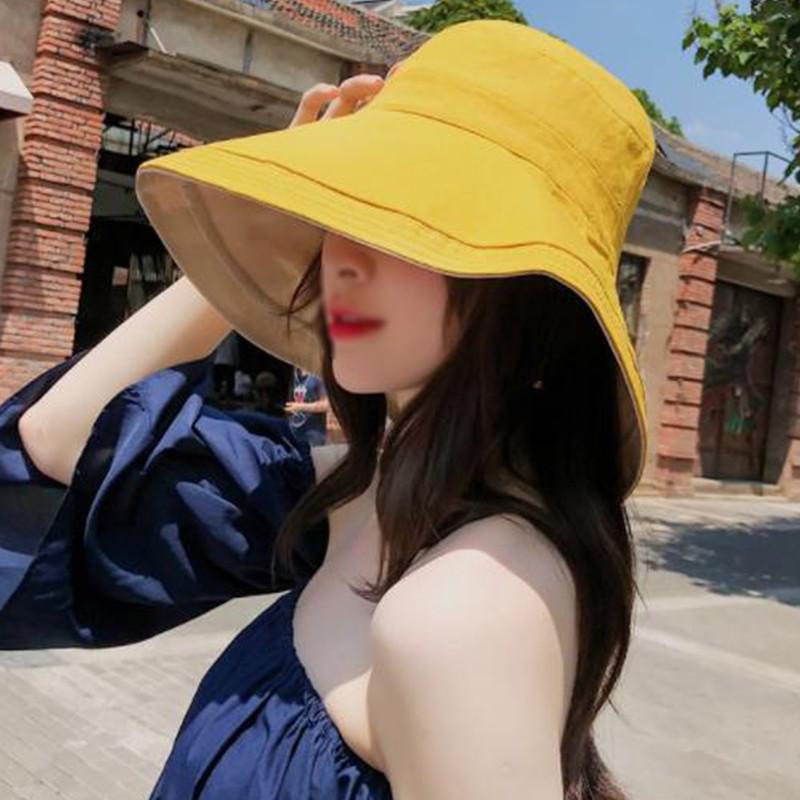 Mũ Bucket rộng vành thiết kế đơn giản thanh lịch