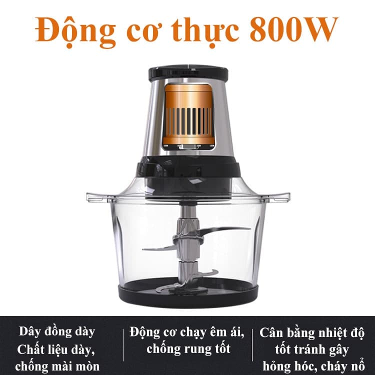 Máy xay thịt, xay sinh tố đa năng 800w - Sokany 7004A - Hàng chính hãng