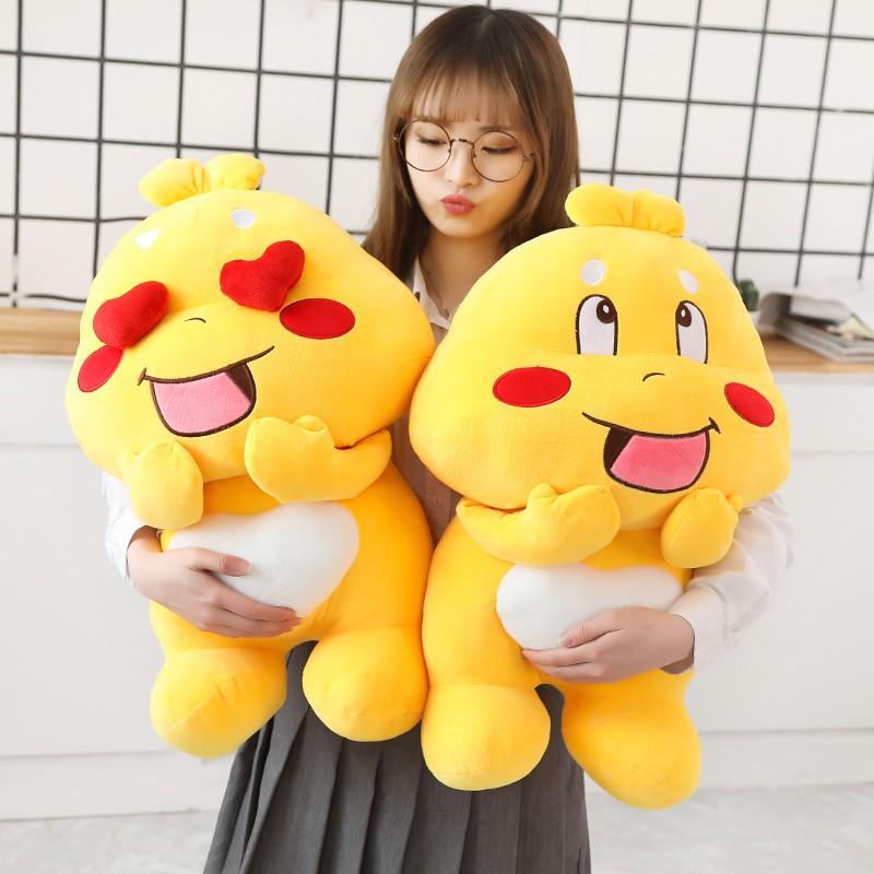 GẤU BÔNG KHỦNG LONG LAI ONG MẮT TIM LỒI