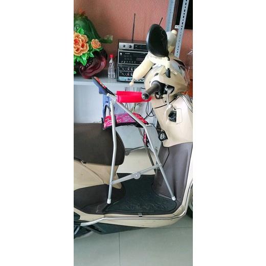 Ghế Ngồi Xe Máy Cho Bé Xe Lead Có Vòng , GHẾ GA XẾP SẮT SƠN TĨNH ĐIỆN