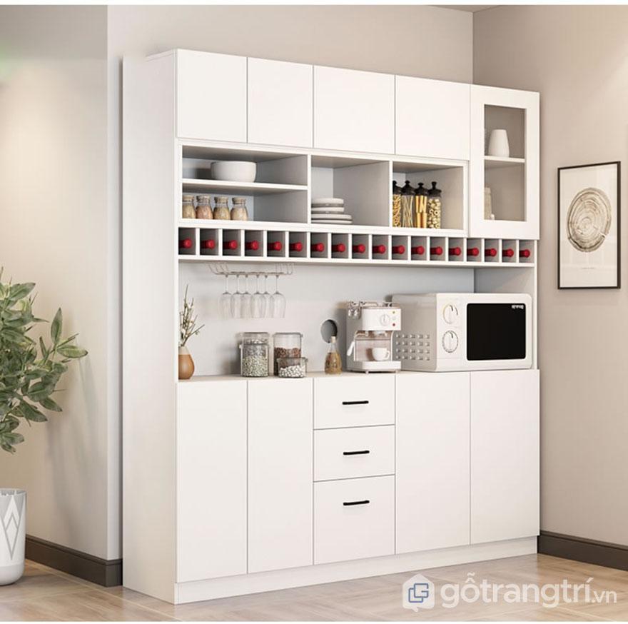 Tủ bếp gia đình thiết kế tiện dụng, nhận đặt theo kích thước khách cần