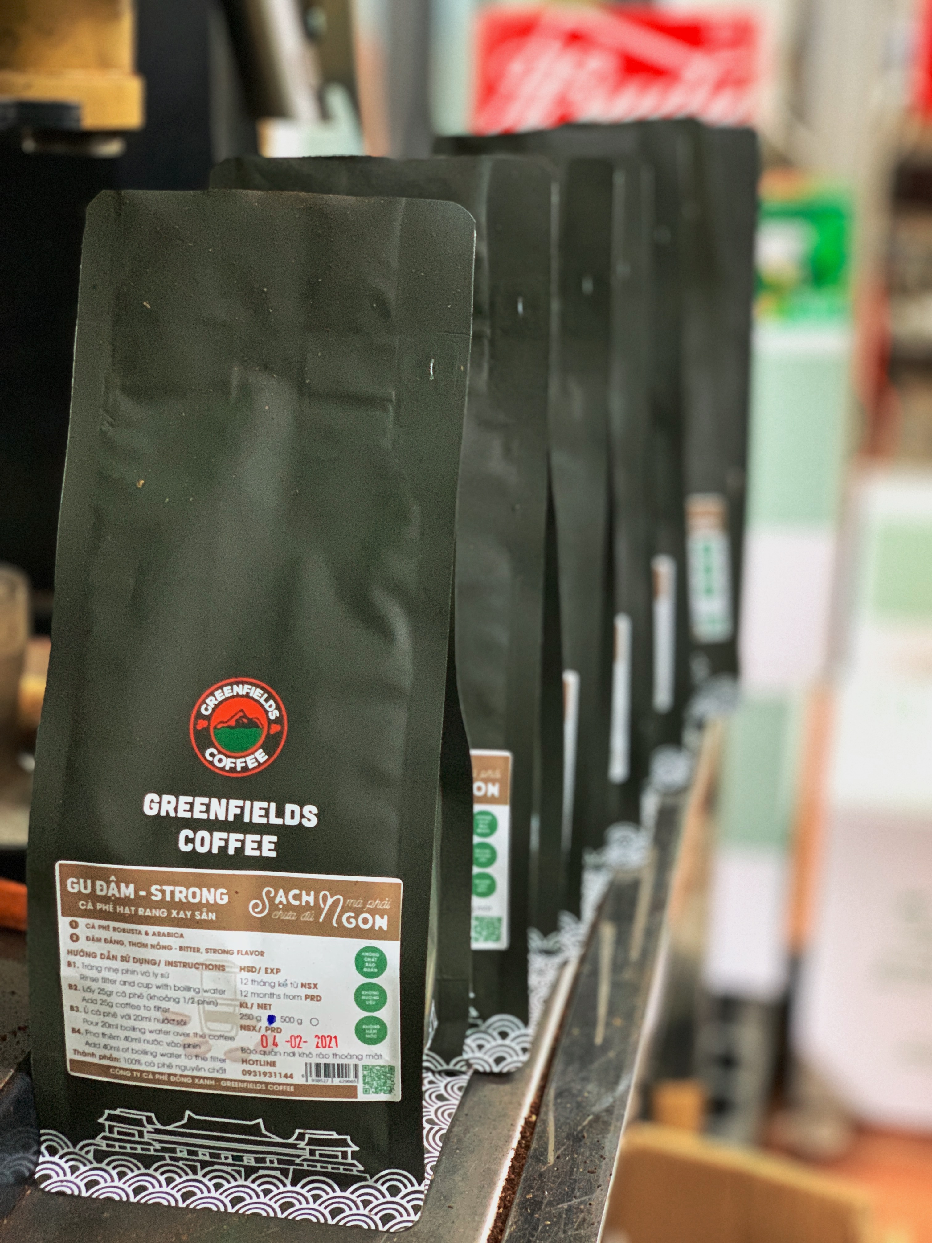 CÀ PHÊ GU ĐẬM GREENFIELDS COFFEE 250G