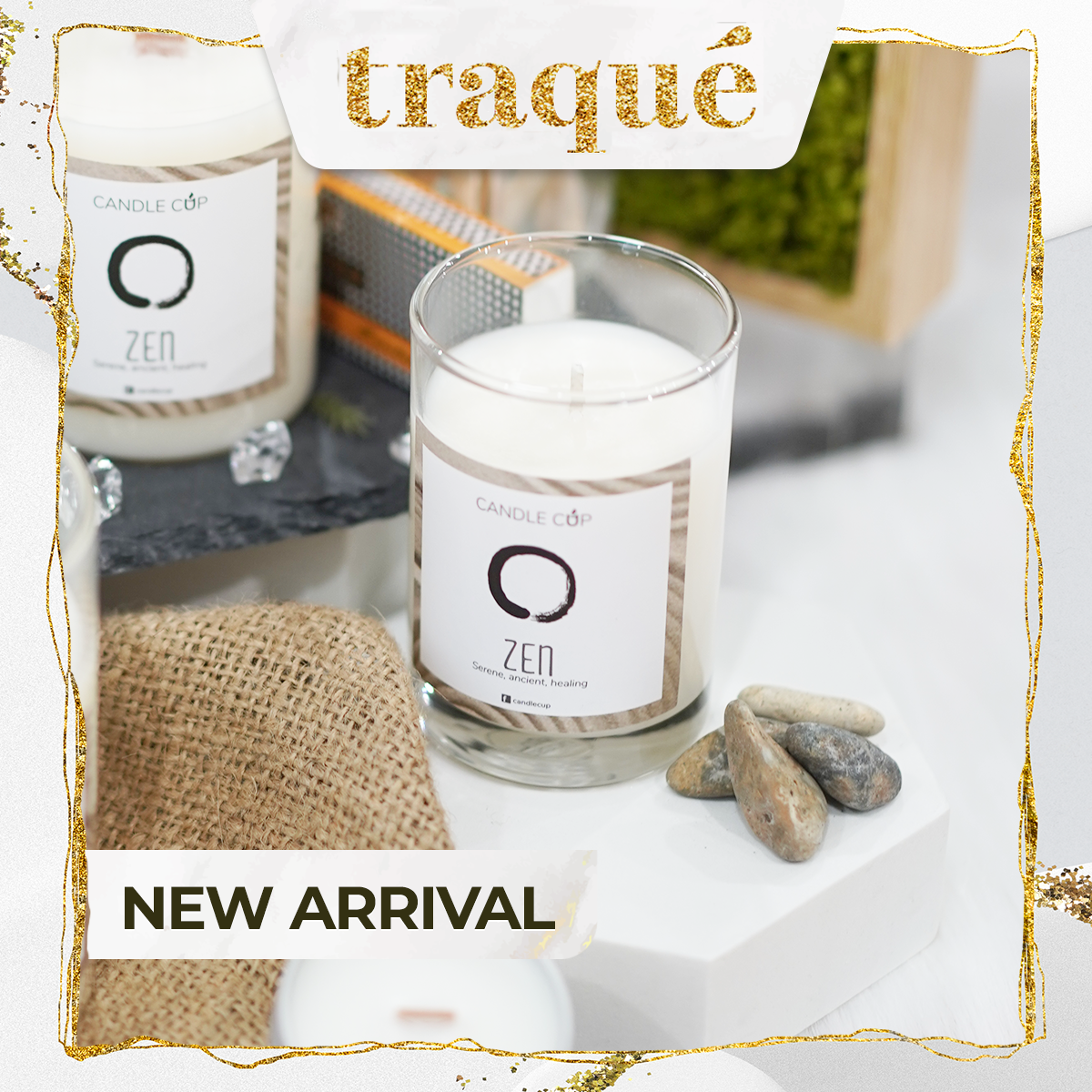 Nến thơm tinh dầu cao cấp không khói an toàn Candle Cup - ZEN/HƯƠNG THIỀN - S - 100G