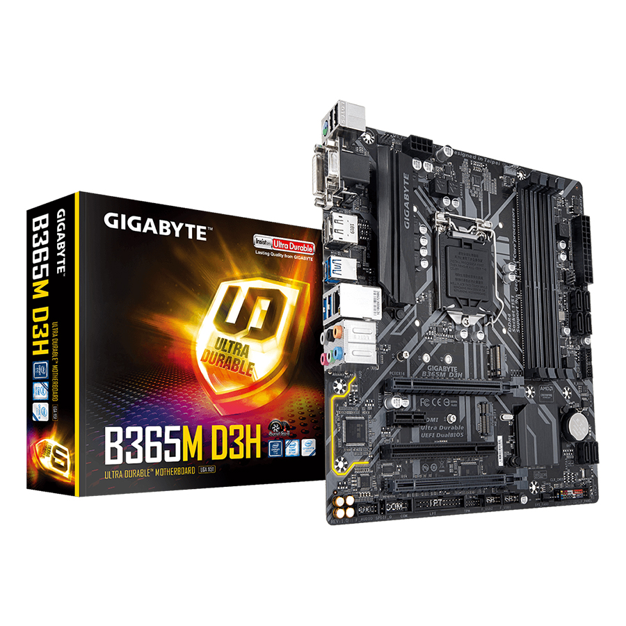 Bo Mạch Chủ Mainboard GIGABYTE B365M D3H - LGA1151 - Hàng Chính Hãng