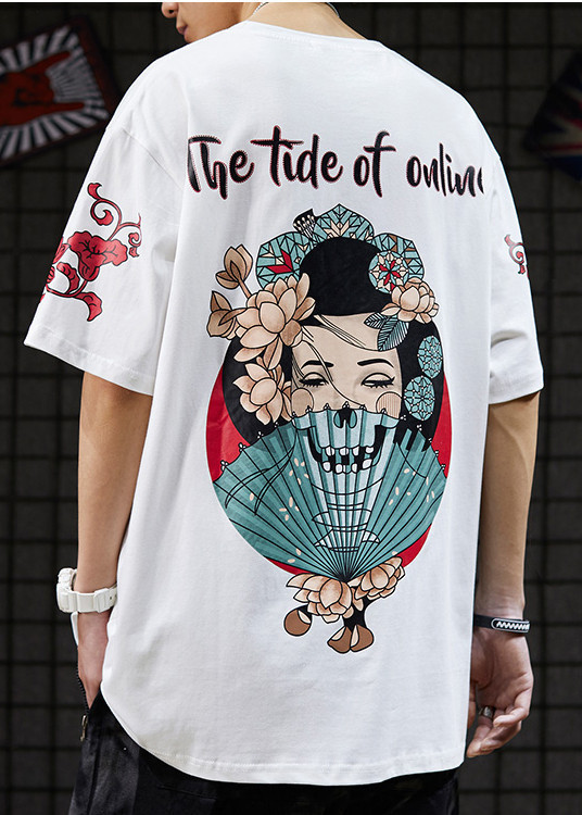Áo phông unisex nam nữ Geisha Nhật The Tide of online