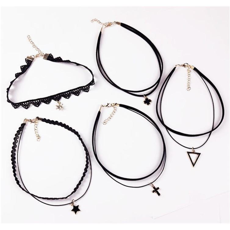 _Vòng cổ choker COMBO 5 vòng siêu đẹp Zbán xong