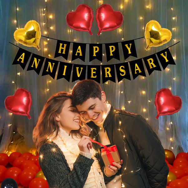 Bộ dây cờ trang trí ngày kỷ niệm đẹp Happy Anniversary hpan28