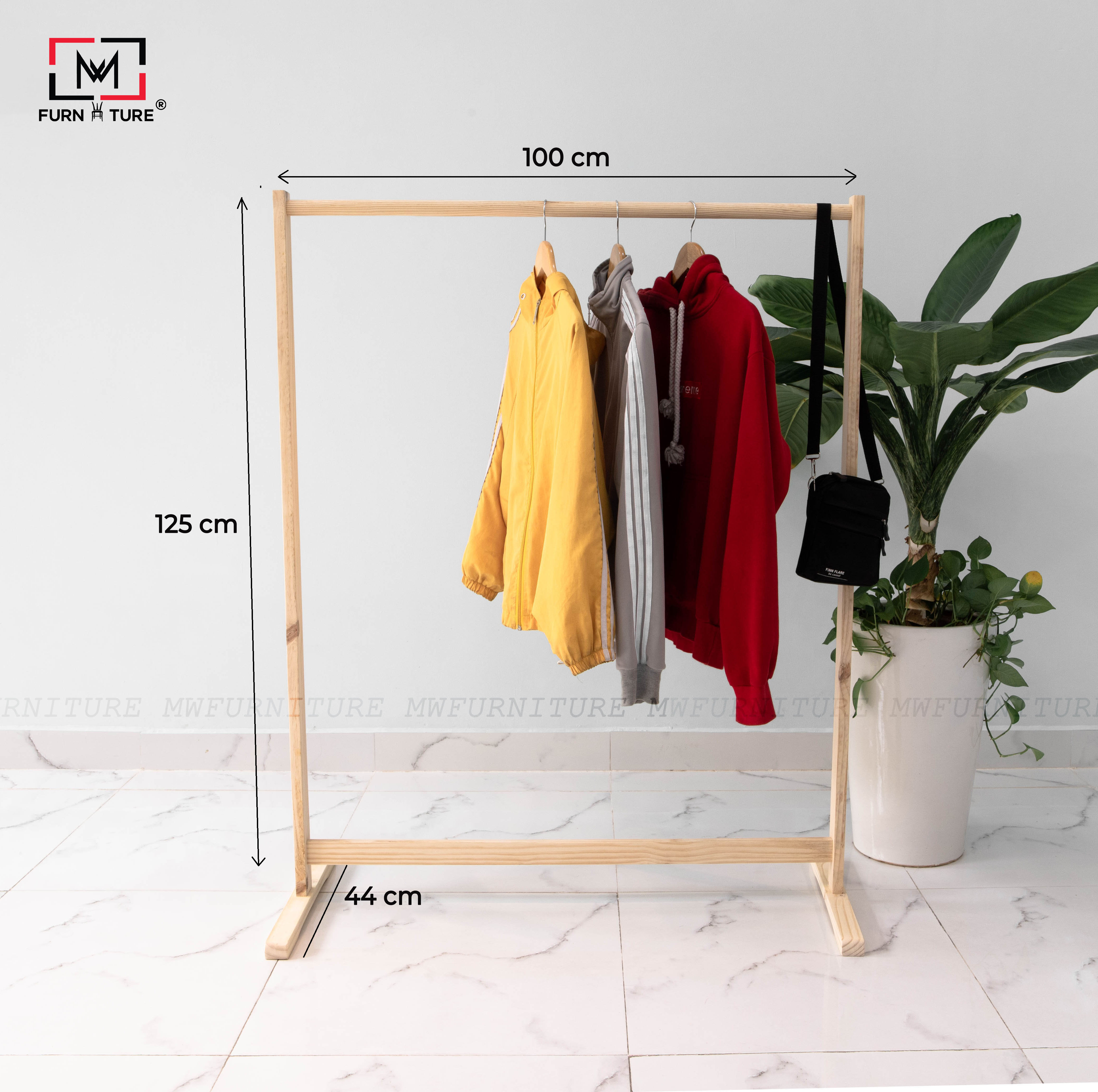 BIGSIZE 1 MÉT  - GIÁ TREO QUẦN ÁO LẮP RÁP - LINE HANGER