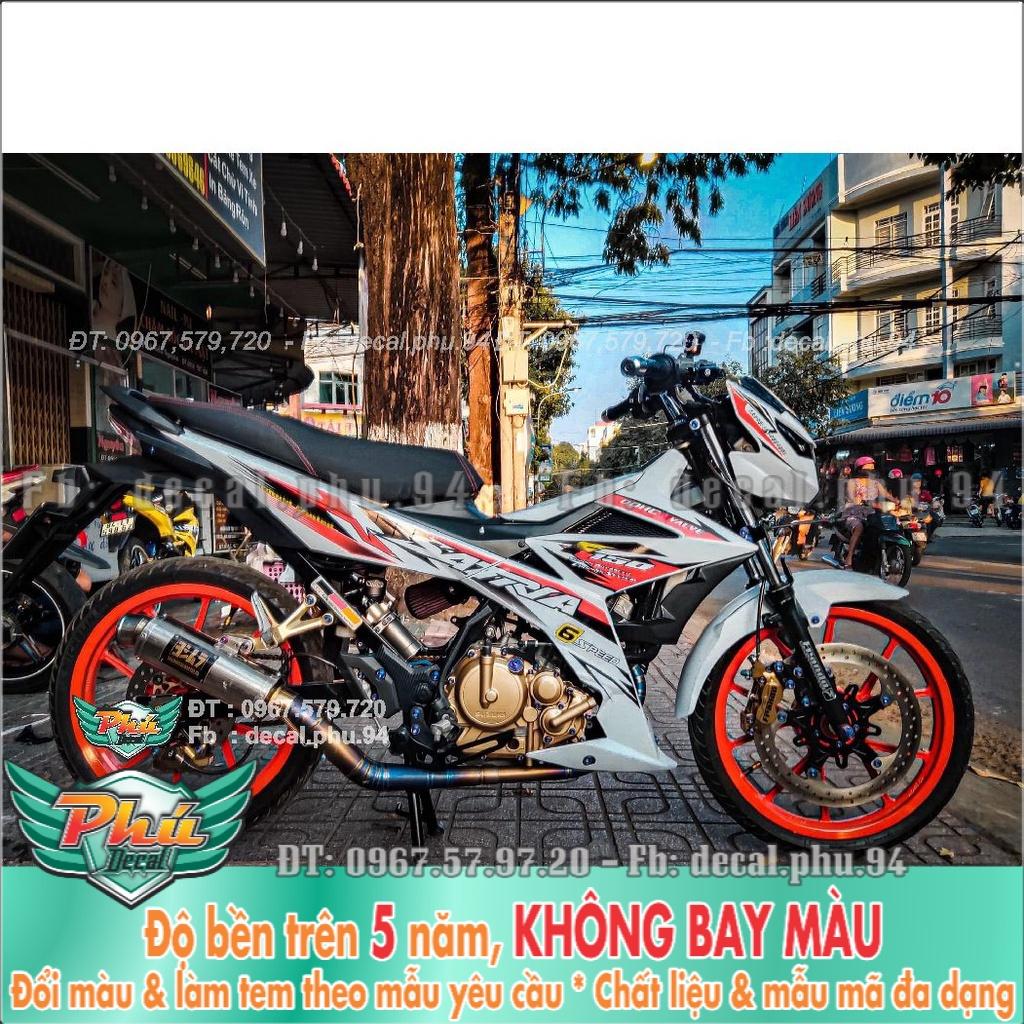 Tem Rời Satria Cam trắng  -1