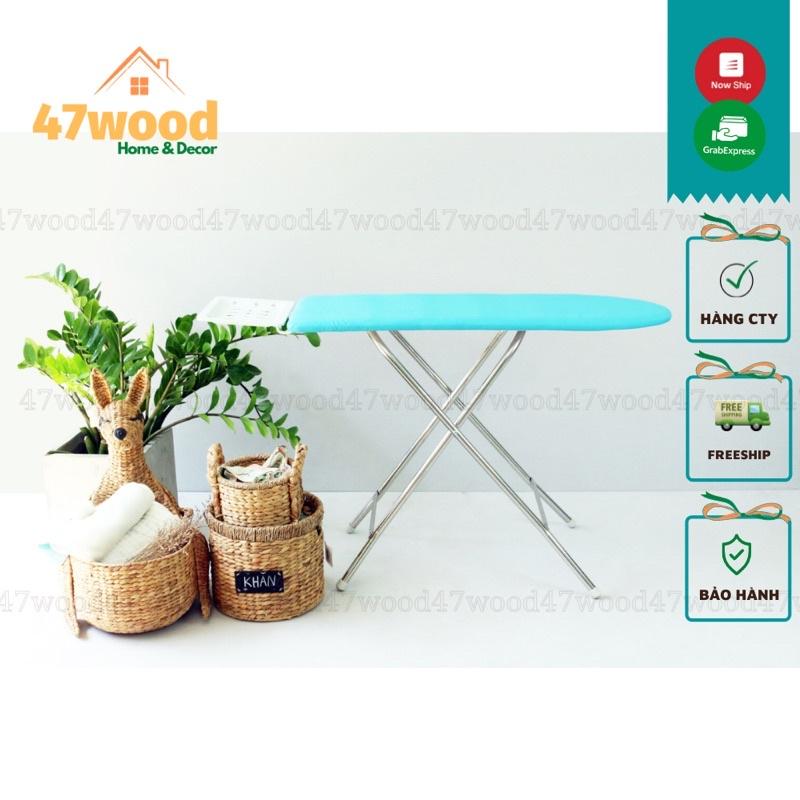 Cầu là quần áo tăng chỉnh độ cao JM3 47wood, hàng công ty chất lượng cao - Kệ ủi đồ kích thước lớn chân inox chắc chắn