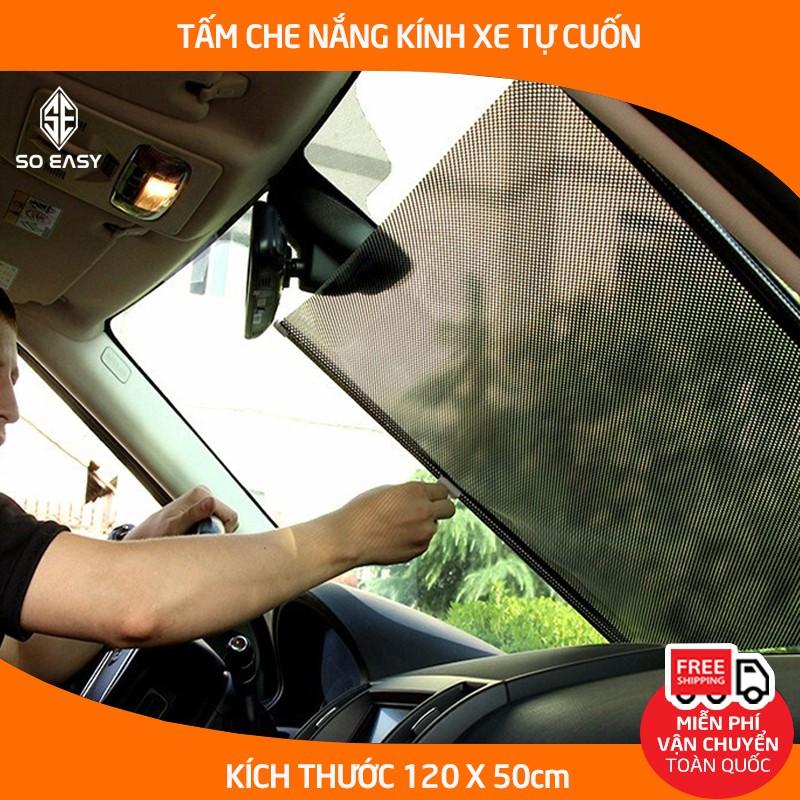 Rèm che tự cuốn,Tấm che chống nắng kính lái, kính trước dán nút chân không ô tô chống chói nắng, chống tia UV-C018-MKTC