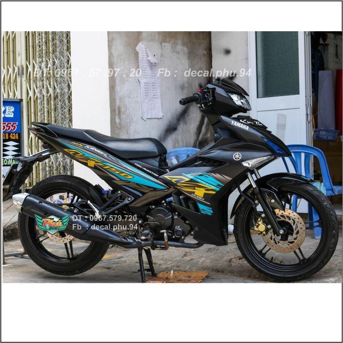 Tem Exciter 150 Đen nhám Mx