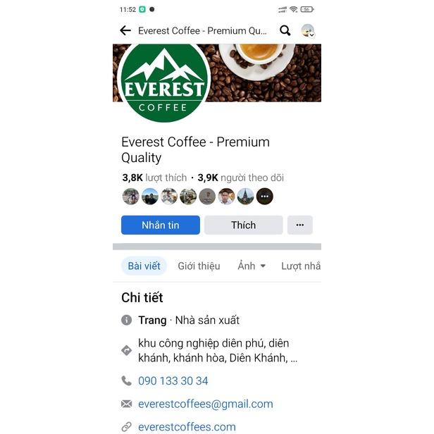 Tiện Lợi &lt;Túi Zip 400g&gt; Cà Phê Đen Sấy Lạnh 100% Nguyên Chất Everest Coffee. Hàng Xuất Khẩu Chất Lượng Quốc Tế