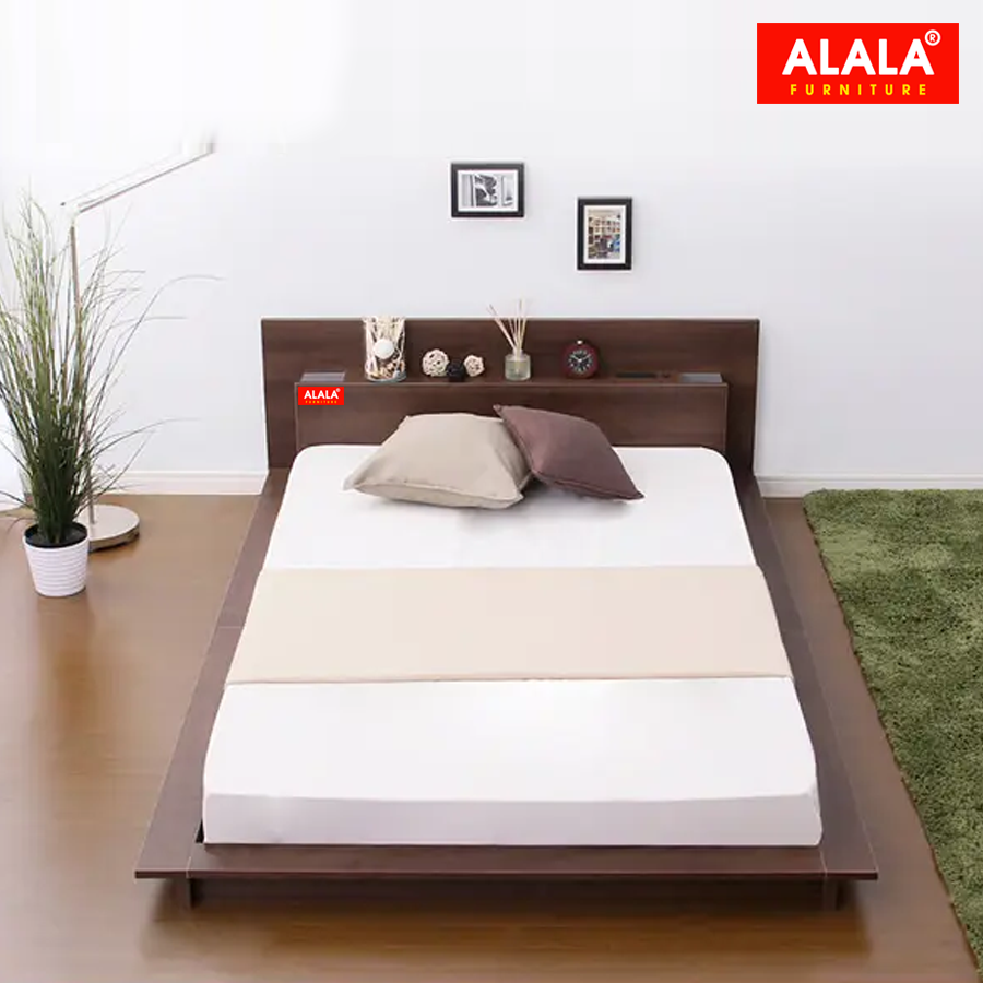 Giường ngủ ALALA19 cao cấp/ Miễn phí vận chuyển và lắp đặt/ Đổi trả 30 ngày/ Sản phẩm được bảo hành 5 năm từ thương hiệu ALALA/ Chịu lực 700kg