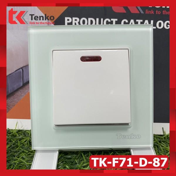 Công Tắc 20A Công Suất Cao Cho Bình Nóng Lạnh, Điều Hòa - Mặt Kính Cường Lực - Chính Hãng Tenko TK-F71-D-87