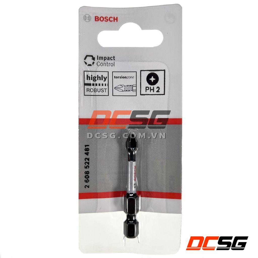 Mũi vít 1 đầu bake và hoa thị dài 50mm Power Bit Bosch | DCSG