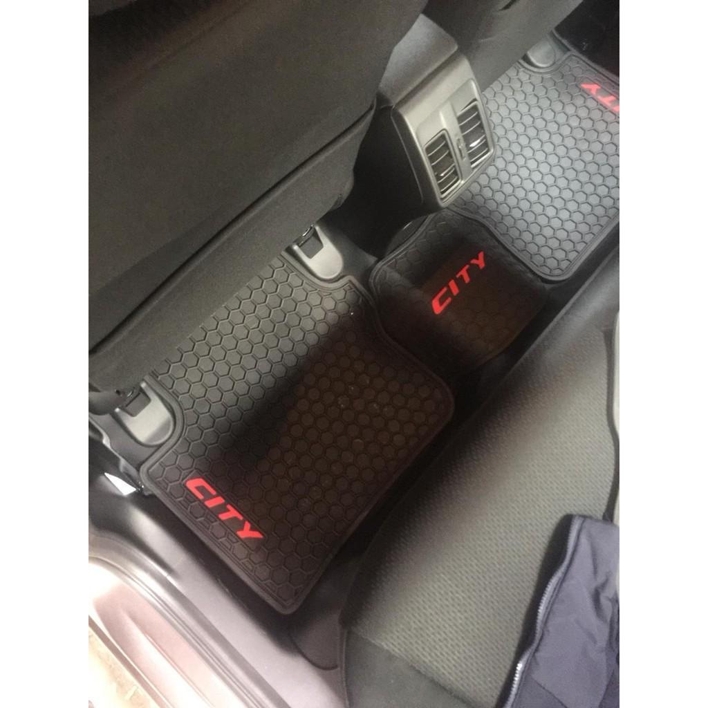 City, thảm lót sàn cao su honda city 2015-2019 ko mùi, cao su đúc