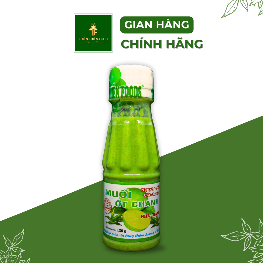 Hình ảnh Lốc 6 Chai Muối Ớt Chanh Xanh Nha Trang Thiên Thiên Food 130g - Muối Chấm Hải Sản Được Yêu Thích