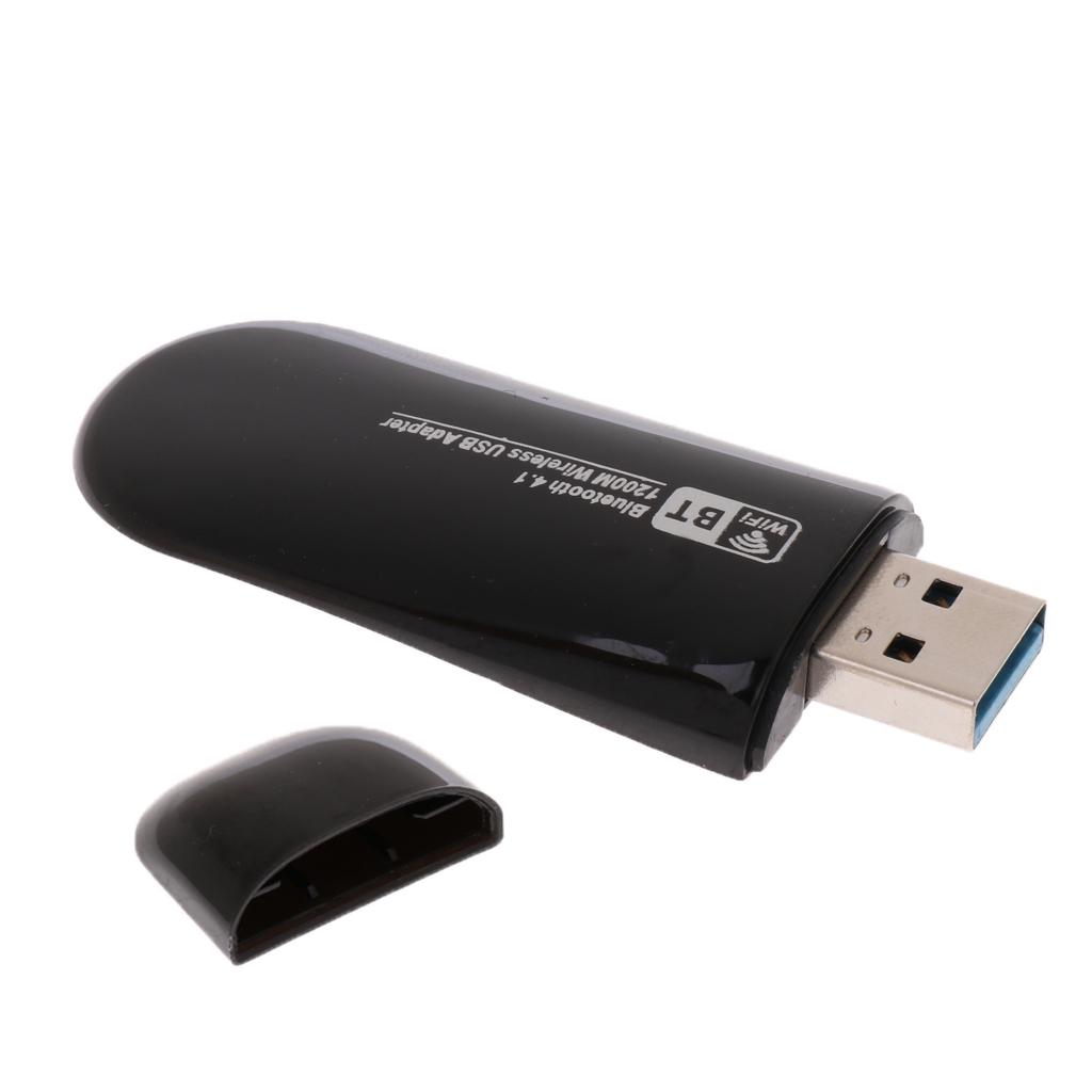802.11ac 1200Mbps 2.4/5G USB3.0 Wifi Adapter Bluetooth 4.1 Wireless Receiver