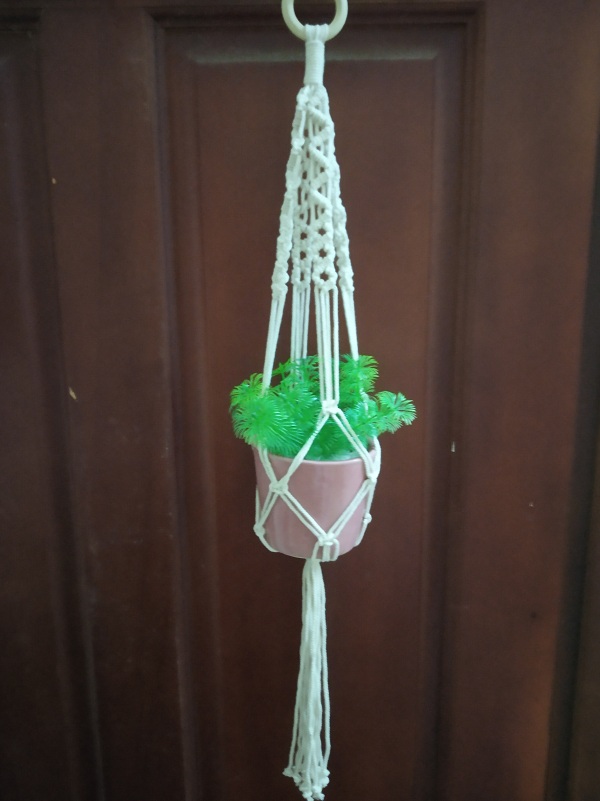 Set 4 dây treo trang trí dây trang trí dây treo chậu cây macrame MAC401