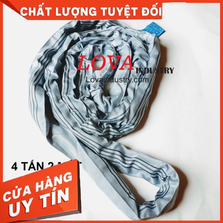 Dây Cáp Vải Cẩu Hàng Bản Tròn 4 Tấn 2 Mét Liên Sơn